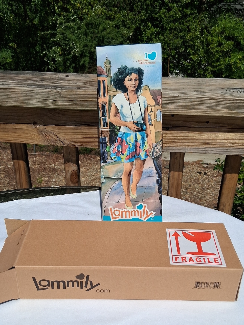 Photographer Lammily Doll - Colorful Skirt, African American, Natural Hair, NWT